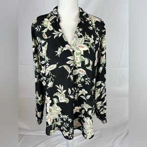 Maurices Atwood Pleated Floral Blouse Size XL